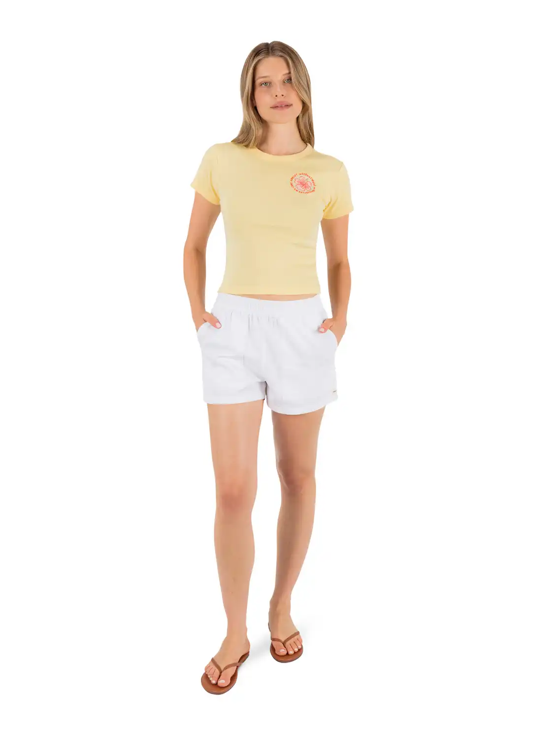 Hibiscus Stamp Baby Tee