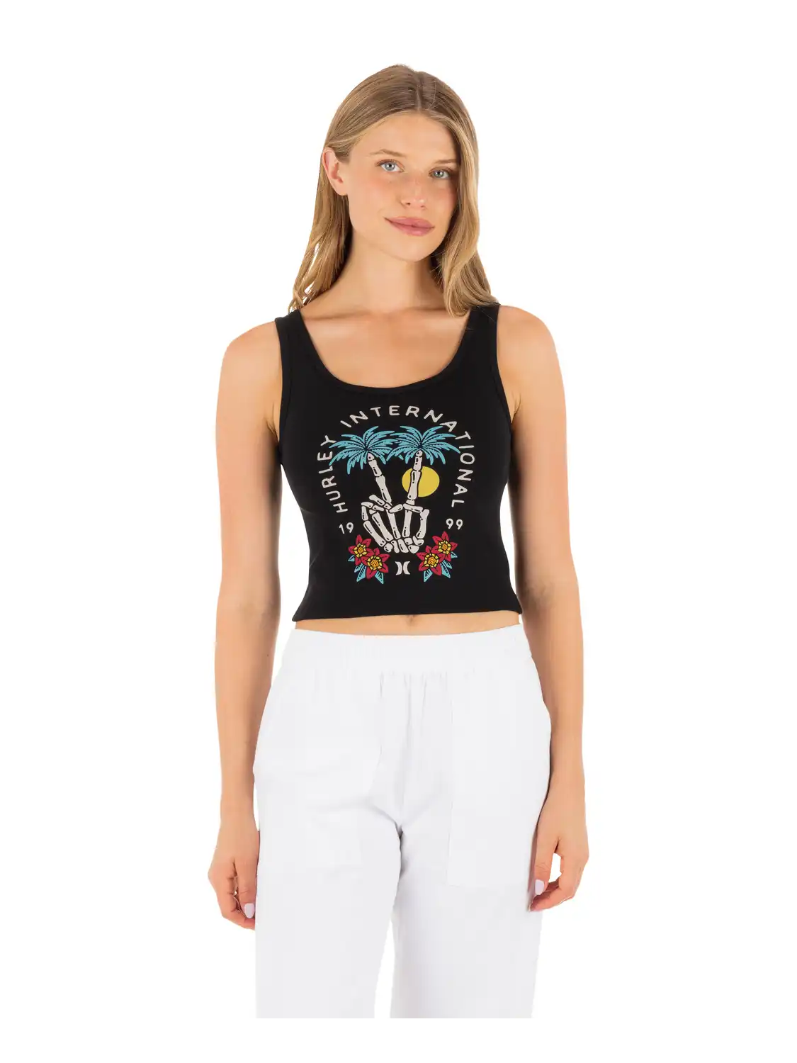 Peacebone Scoop Crop Tank