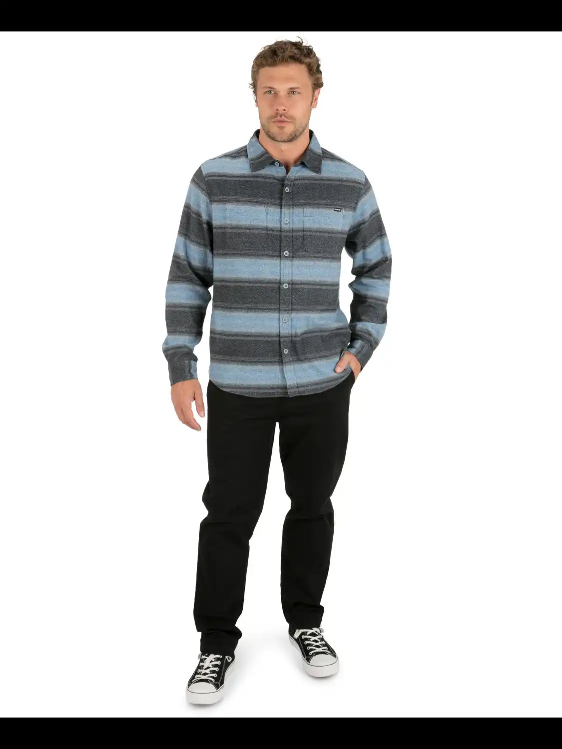 Eugene Stripe Flannel Long Sleeve