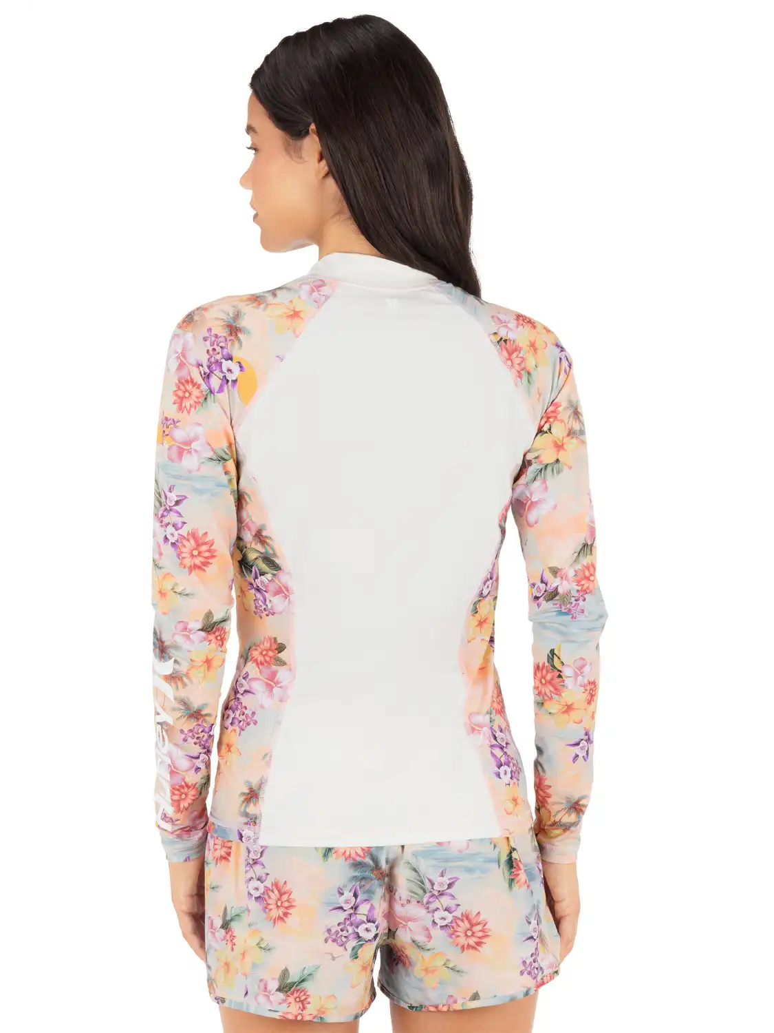 Scenic Sunset Long Sleeve Front Zip Rashguard