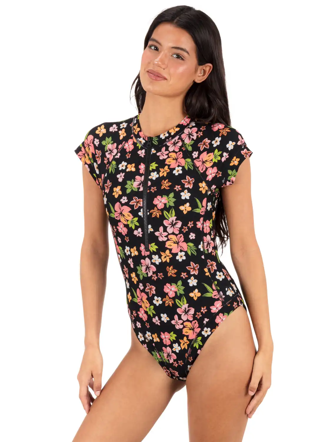 Max Hibiscus Dream Cheeky Short Sleeve Surfsuit
