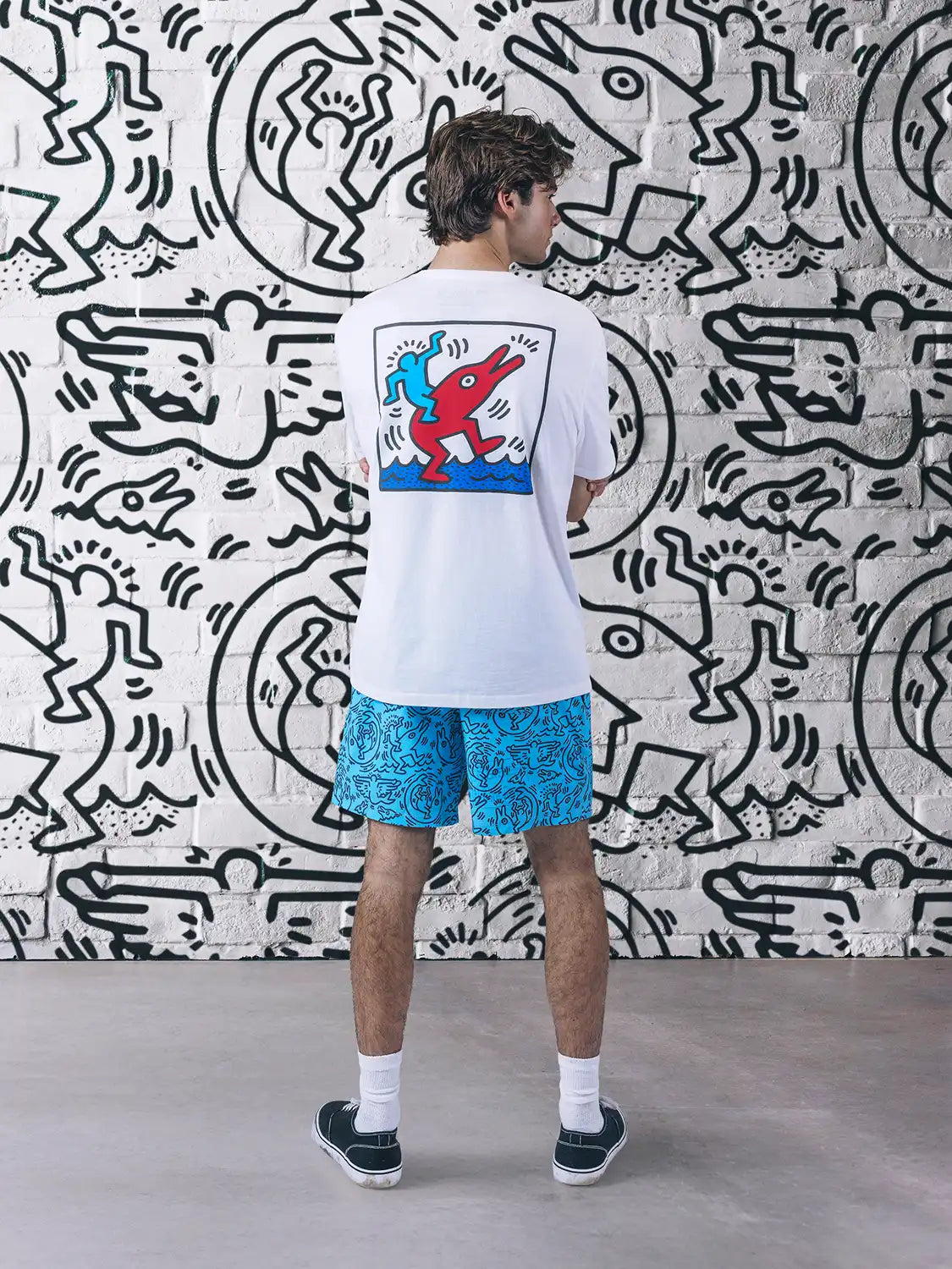 Hurley x Keith Haring Dolphin Ride Short Sleeve Graphic Tee